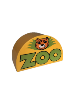 Lego® Duplo® kostka s nápisem ZOO